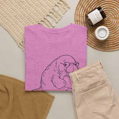 Chubby Mermaid Bookworm Buoyancy Manatee T-Shirt