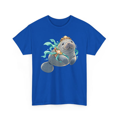 Chubby Mermaid Royalty Manatee T-Shirt