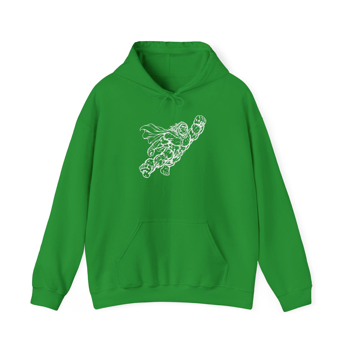 Soaring Cape-Wearing Sasquatch Pullover Hoodie