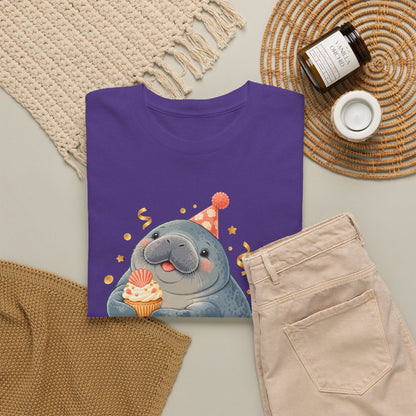 Chubby Mermaid Party at the Sandbar Manatee T-Shirt