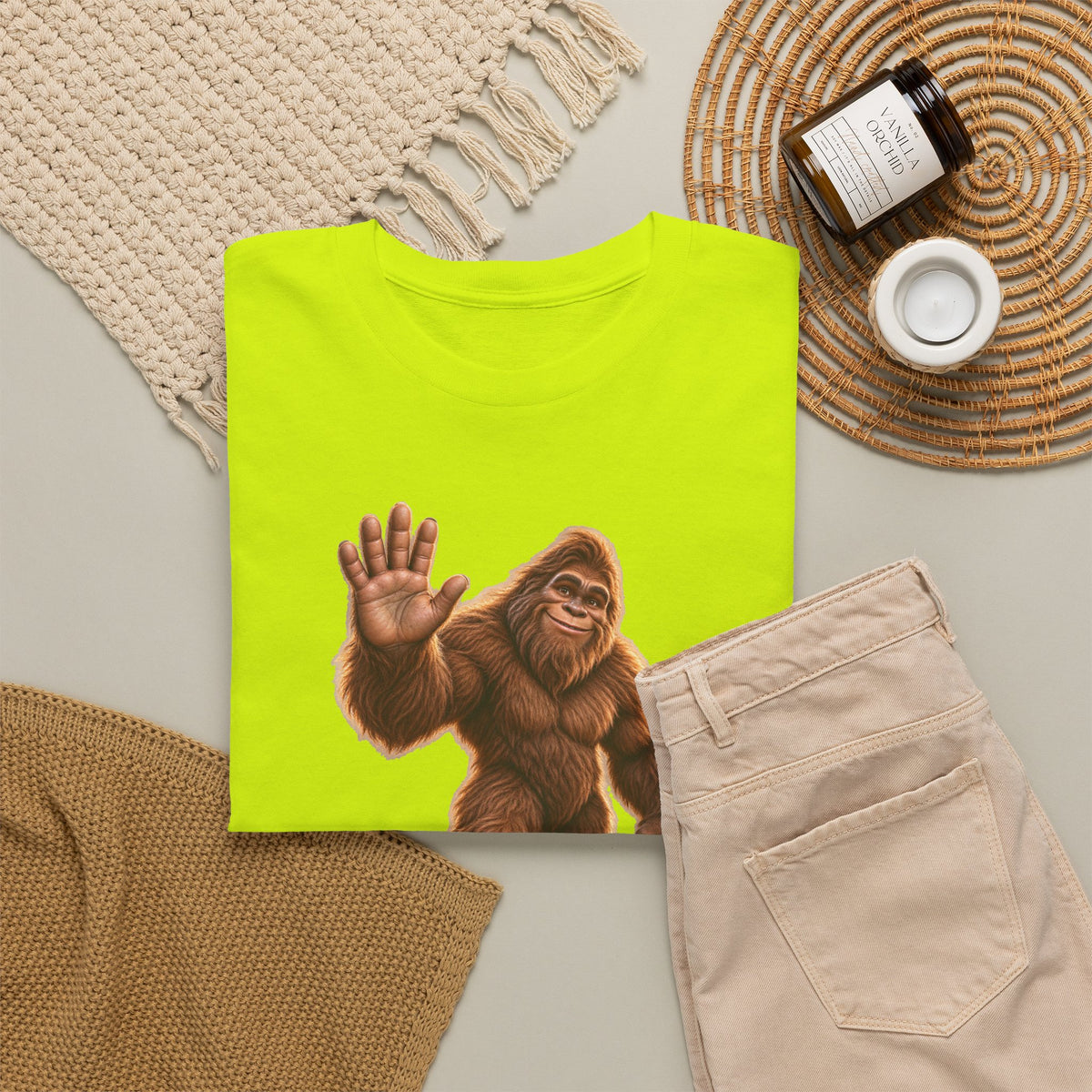 Friendly Sasquatch High Five T-Shirt