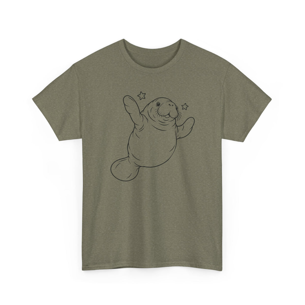 Chubby Mermaid Sea Cow Stretch Manatee T-Shirt
