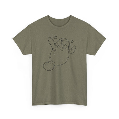 Chubby Mermaid Sea Cow Stretch Manatee T-Shirt