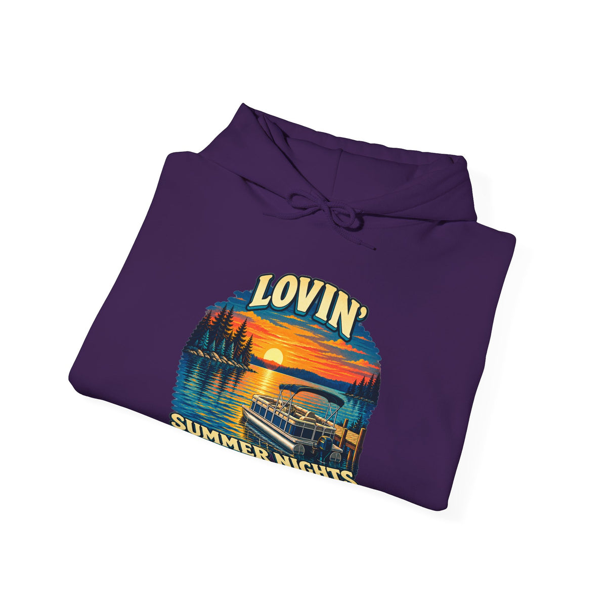 Lovin’ Summer Nights Pontoon – Gildan 18500 Hoodie | 004a-v2