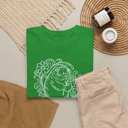 Groovy Spectacled Manatee with Daisy T-Shirt