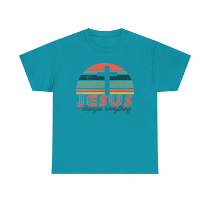 Jesus Changes Everything T-Shirt | Christian Cross Graphic Tee