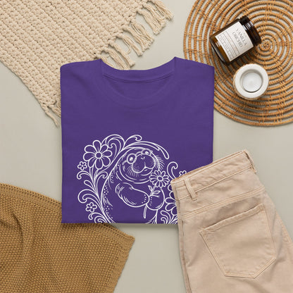 Groovy Spectacled Manatee with Daisy T-Shirt