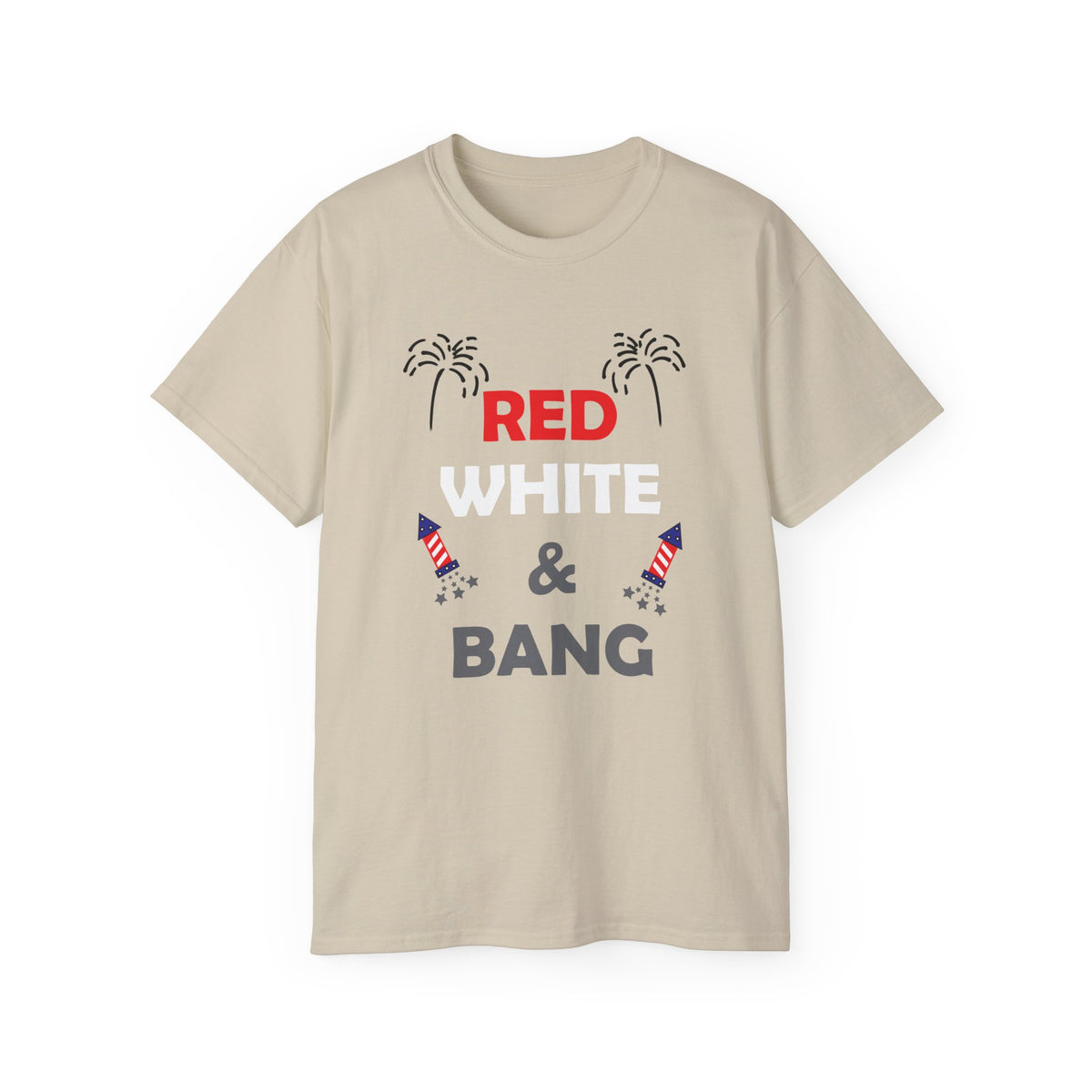 Red White & Bang T-Shirt | Fourth of July Fireworks Tee