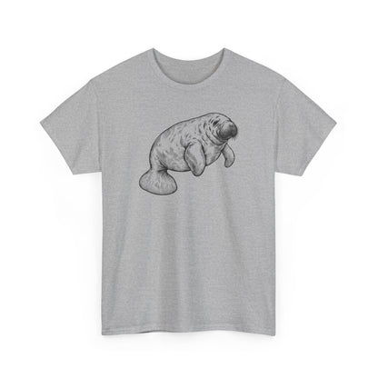 Slow Water Manatee Engraving T-Shirt