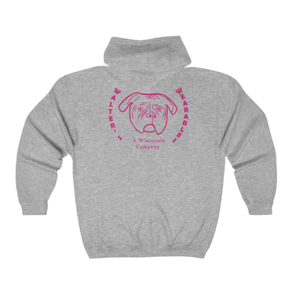 Walter Pink Face Zip-Up Hoodie