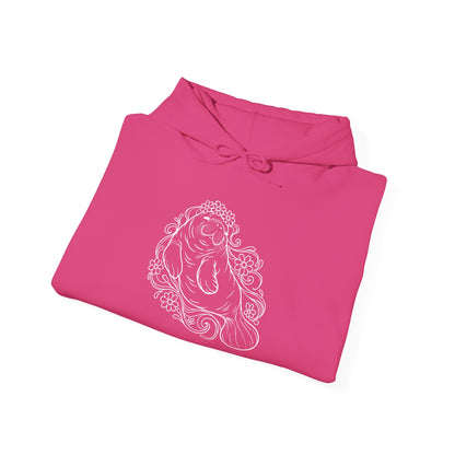 Dreamy flower-crowned manatee Pullover Hoodie