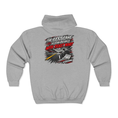 Ticket Money – Gildan 18600 Zip-Up Hoodie | 008