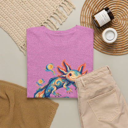 Starwater Axolotl in Turquoise and Coral T-Shirt