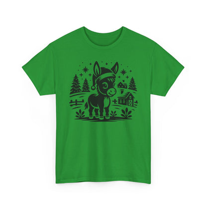 Donkey Christmas T-Shirt | Rustic Farmhouse Animal Tee
