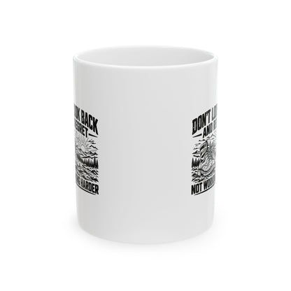Work Harder – Ceramic Mug, 11 oz | 040a