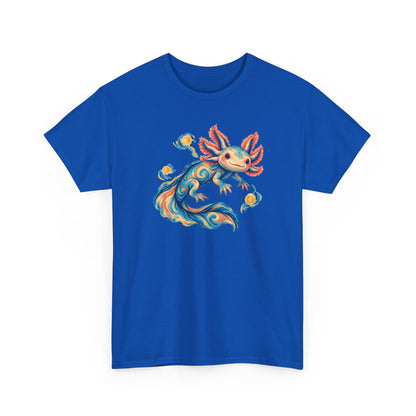 Starwater Axolotl in Turquoise and Coral T-Shirt