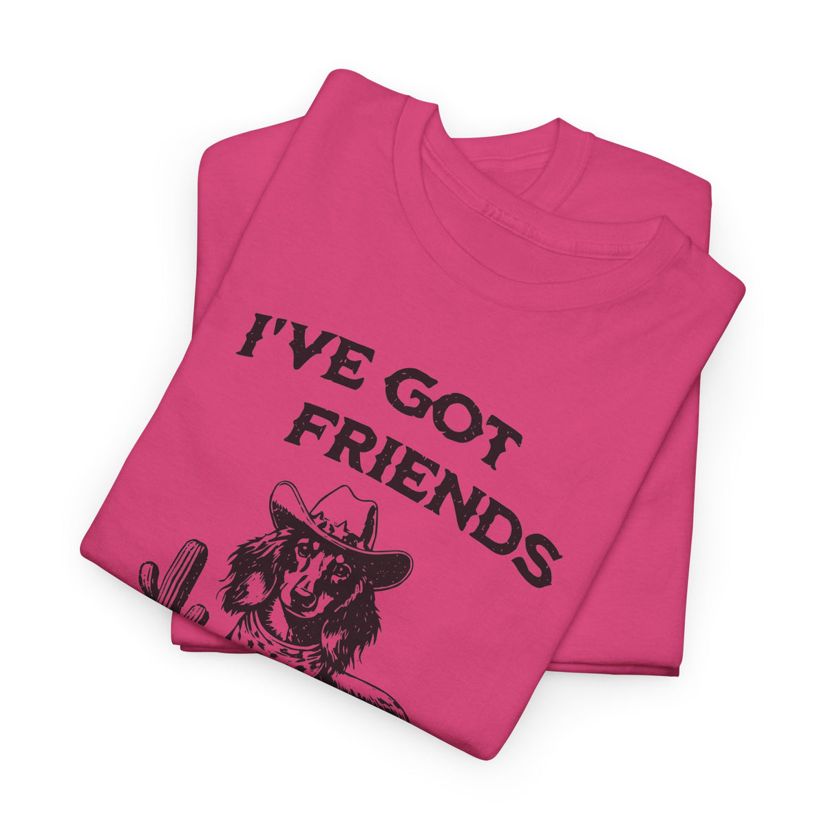 Friends in Low Places - Dachshund T-Shirt | Unisex Graphic Tee