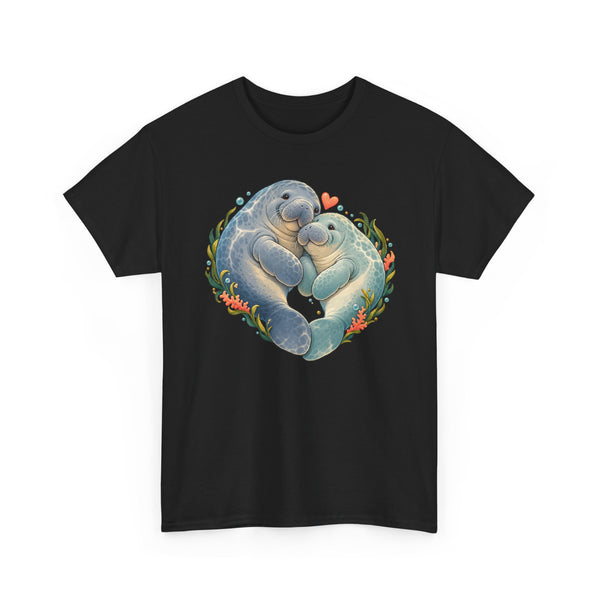 Chubby Mermaid Heart of the Ocean Manatee T-Shirt