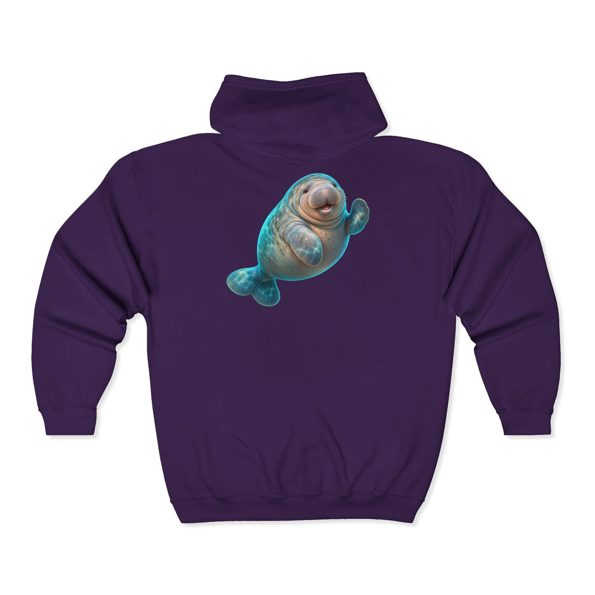 Friendly Flipper Manatee Zip-Up Hoodie
