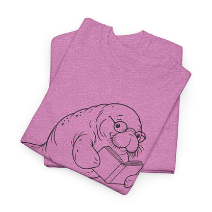 Chubby Mermaid Bookworm Buoyancy Manatee T-Shirt