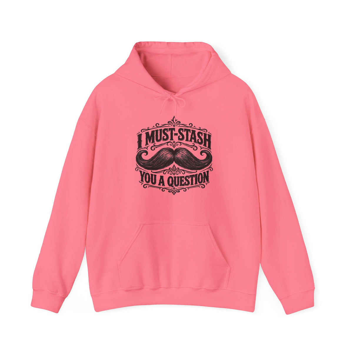 Must-stash You a Question – Safety Green/Pink Gildan 18500 Hoodie | 038a