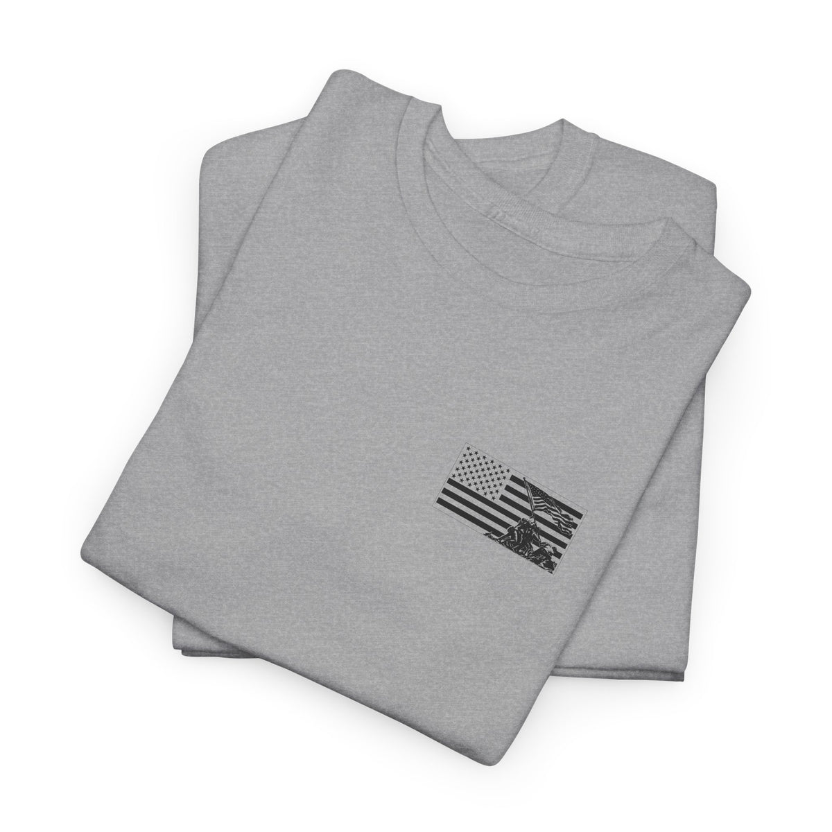 Iwo Jima Flag - Left Chest T-Shirt | Unisex Graphic Tee