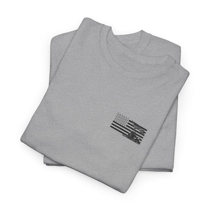 Iwo Jima Flag - Left Chest T-Shirt | Unisex Graphic Tee