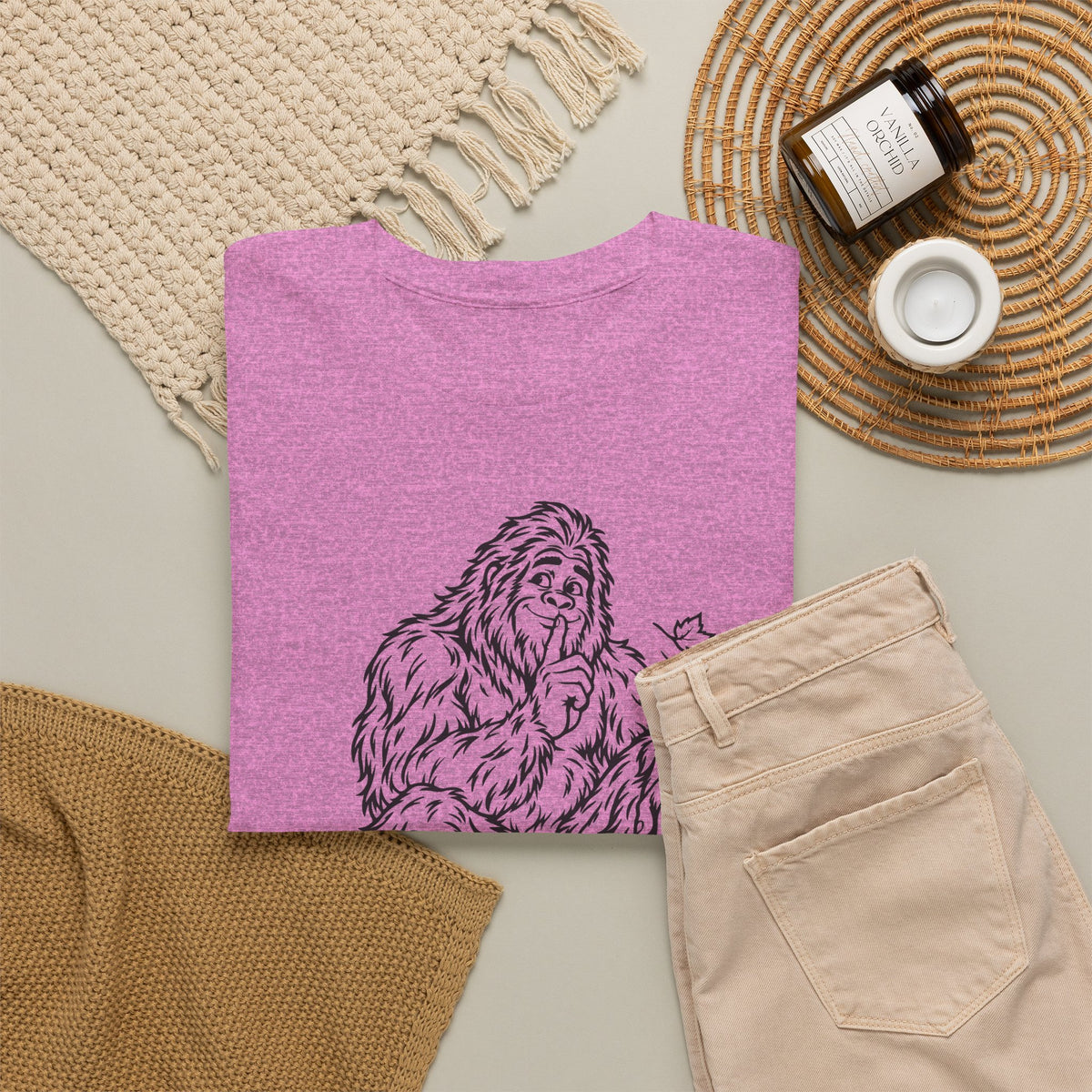 Shh, Friendly Bigfoot in the Forest T-Shirt