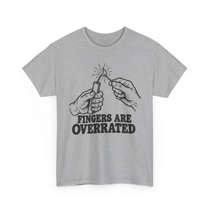 Fingers Are Overrated – One-Color Gildan 5000 T-Shirt | 100a-v2