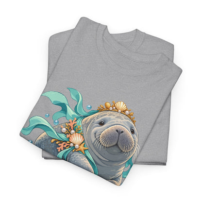Chubby Mermaid Royalty Manatee T-Shirt