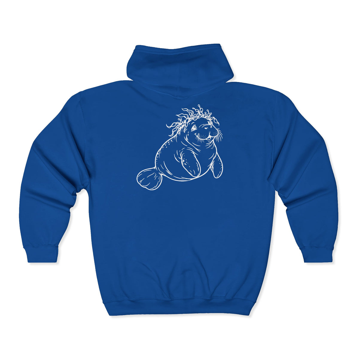 Kelp-crowned manatee Zip-Up Hoodie