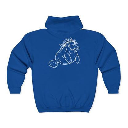 Kelp-crowned manatee Zip-Up Hoodie