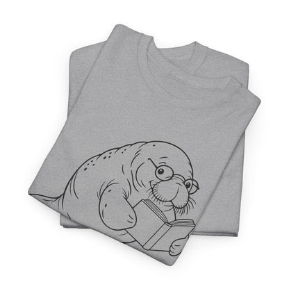 Chubby Mermaid Bookworm Buoyancy Manatee T-Shirt