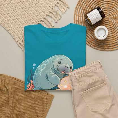 Chubby Mermaid Pearl of the Lagoon Manatee T-Shirt