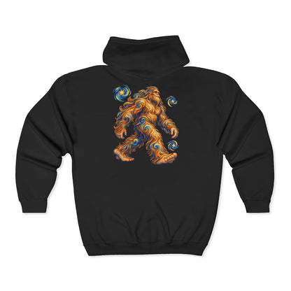 Starlit Bigfoot Wanderer Zip-Up Hoodie
