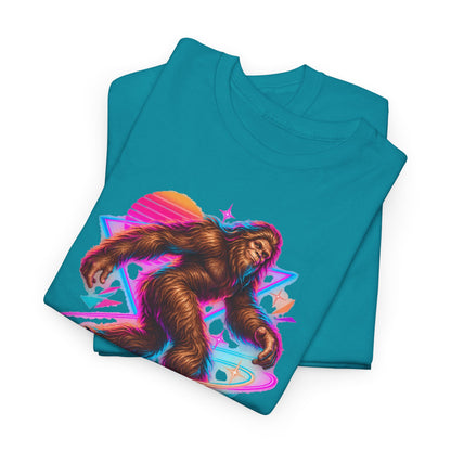 Neon Bigfoot on Roller Skates T-Shirt