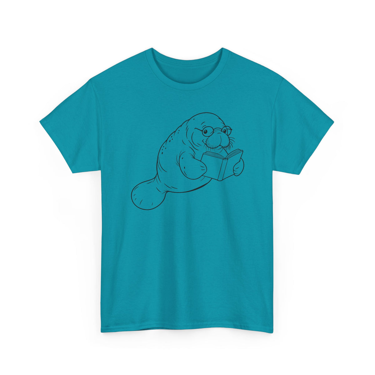 Chubby Mermaid Bookworm Buoyancy Manatee T-Shirt