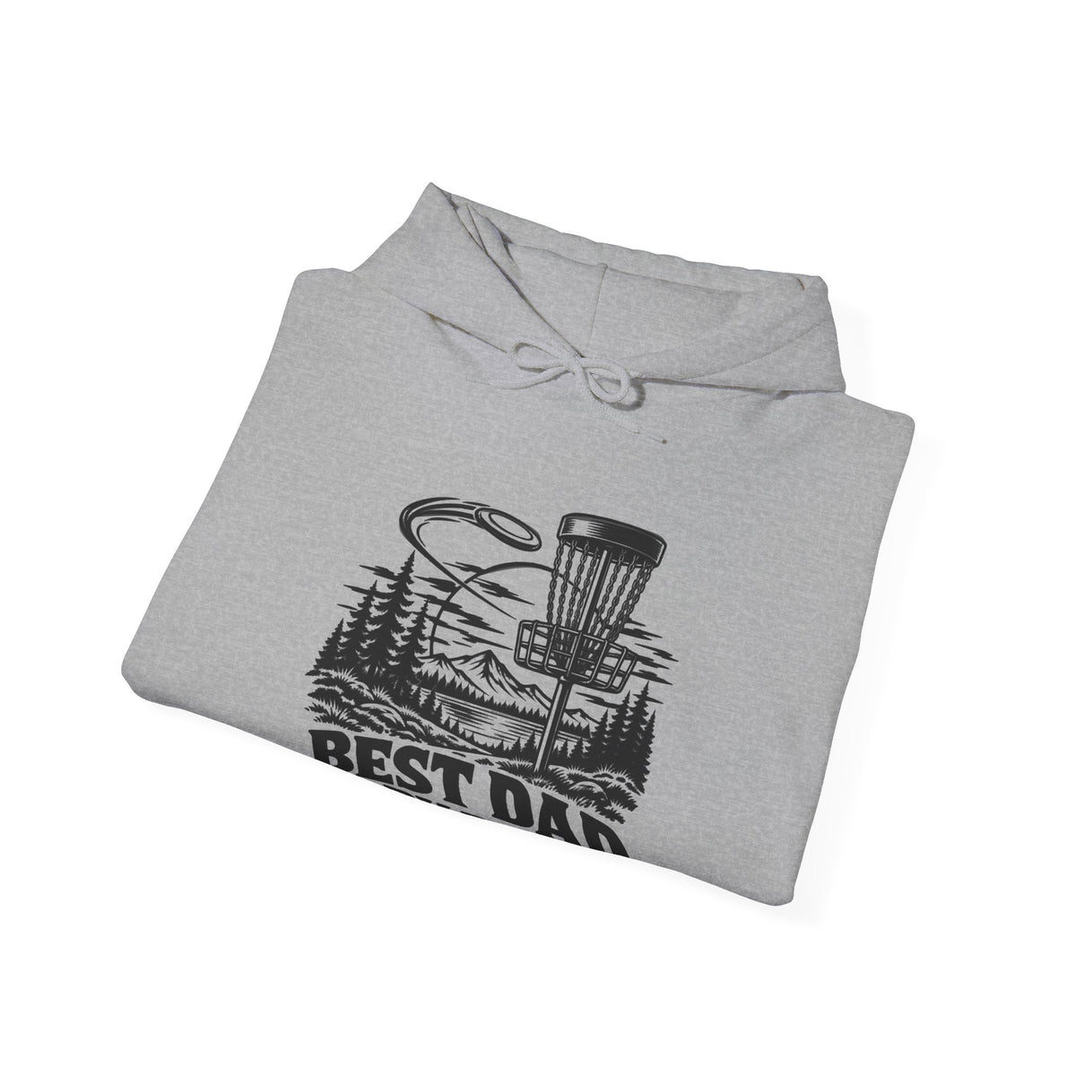 Best Dad by Par – One-Color Disc Golf Gildan 18500 Hoodie | 043a