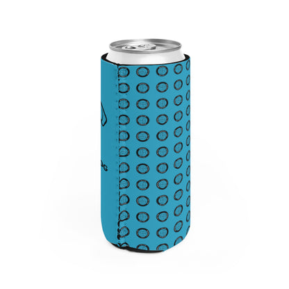 Walter Slim Can Cooler | Blue | 12 oz Fit
