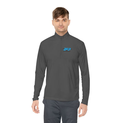 RCP Drum Company Quarter-Zip Pullover | Blue Logo