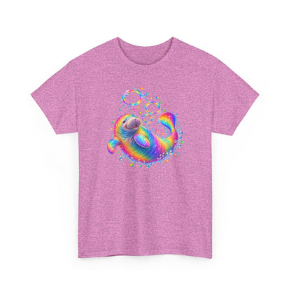 Rainbow Manatee Bubble Flip T-Shirt