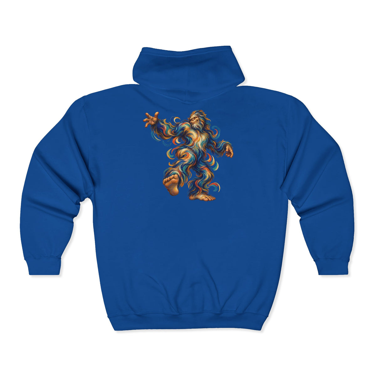 Spiral Step Bigfoot Dance Zip-Up Hoodie