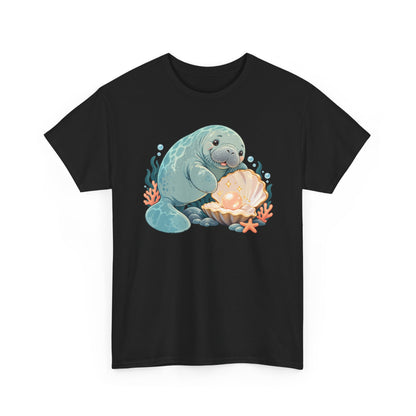 Chubby Mermaid Pearl of the Lagoon Manatee T-Shirt
