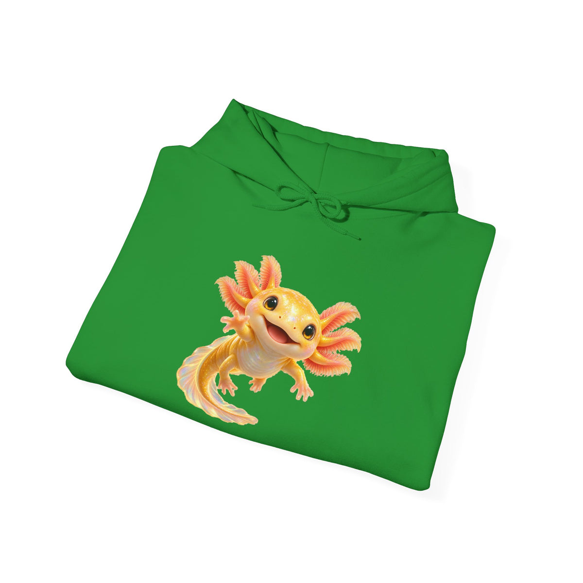 Golden Axolotl with Peach Gills Pullover Hoodie