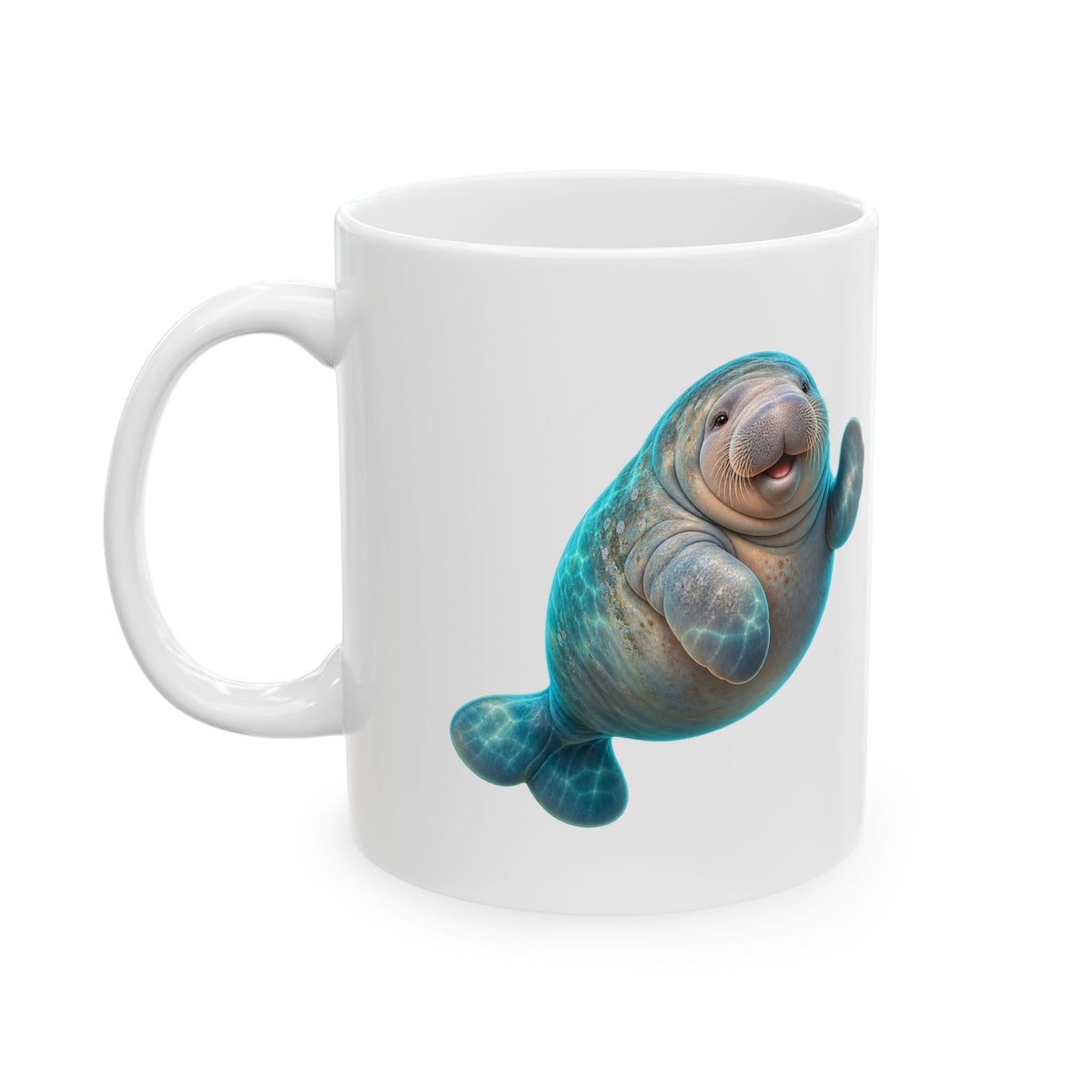 Friendly Flipper Manatee Mug