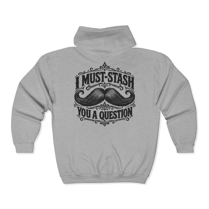 Must-stash You a Question – Gildan 18600 Zip-Up Hoodie | 038a