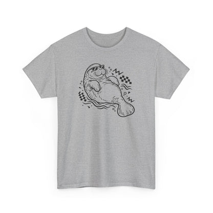 Retro floating manatee mascot T-Shirt