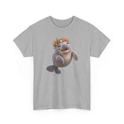 Cheerful Coral Crown Manatee T-Shirt