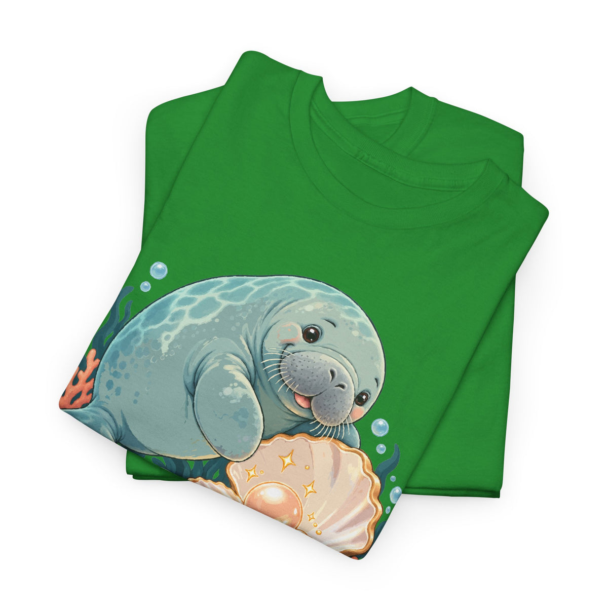 Chubby Mermaid Pearl of the Lagoon Manatee T-Shirt