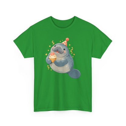 Chubby Mermaid Party at the Sandbar Manatee T-Shirt